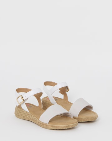 Heavenly Feet Sara Espadrille Sandals - Extra Wide Fit (EEE)