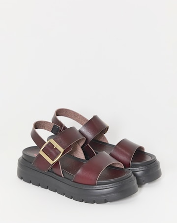Heavenly Feet Indigo Buckle Sandals - Wide Fit (E)
