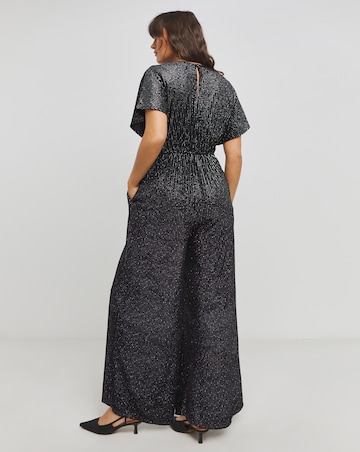 Twisted Wunder Samantha Glitter Stripe Velvet Jumpsuit