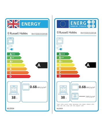 Russell Hobbs RH72DEO1001B/02 72cm High Built-In Double Oven Black Install