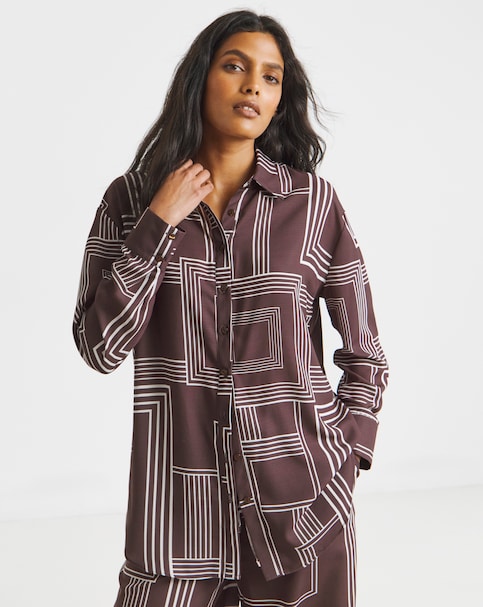 Printed Oversized Shirt