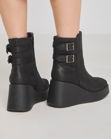Jada Wedge Ankle Boots - Extra Wide Fit (EEE)