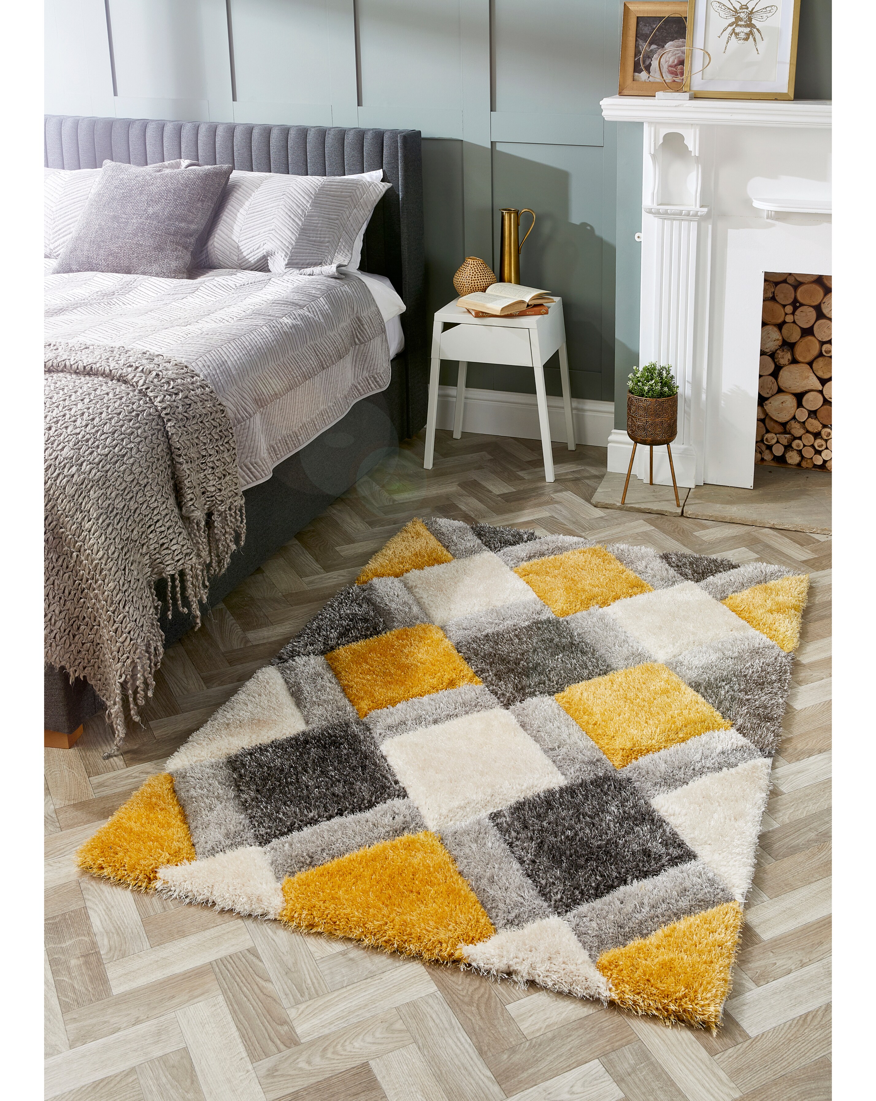 Geo Shaggy Cosy Rug