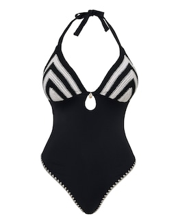 Figleaves Crochet Detail Swimsuit