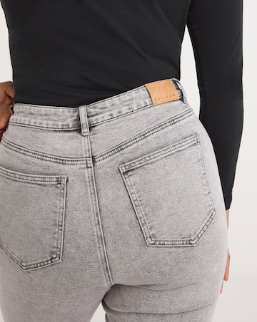 Grey Slim Mom Jean
