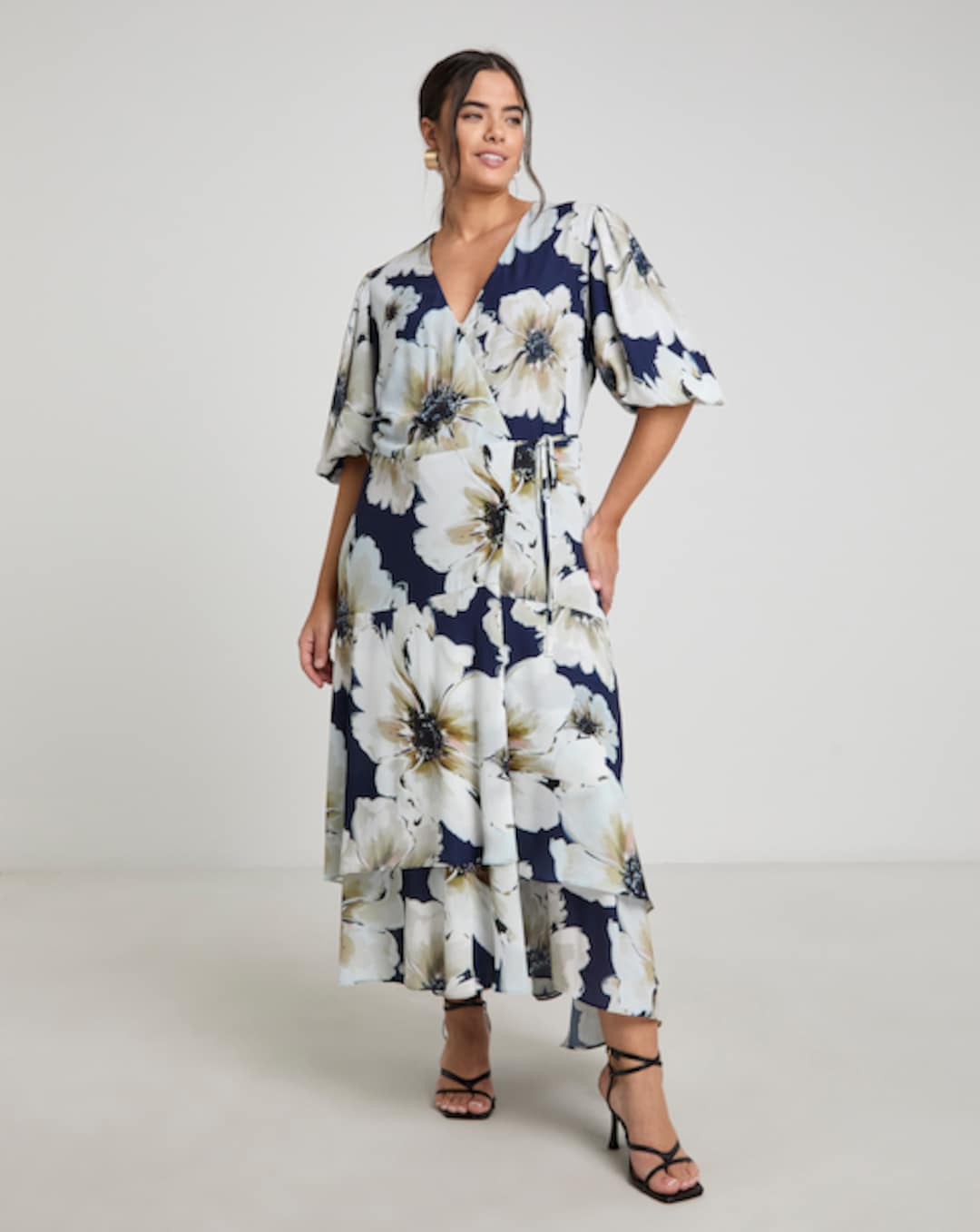 joanna hope embroidered maxi dress Rent Joanna Hope Maxi Ruffle Burnout Dress main image 0