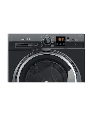 Hotpoint Anti-Stain NSWM 946 BS UK 9kg, 1400rpm Washing Machine - Black