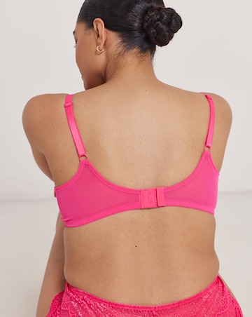 Pretty Secrets Mila Lace Full Cup Wired Bra (B-G) Pink