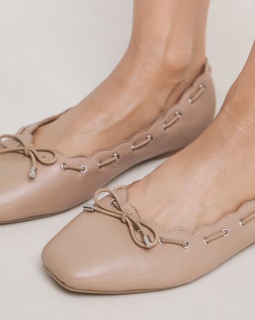 Euphoria Scalloped Edge Ballerinas - Extra Wide Fit (EEE)