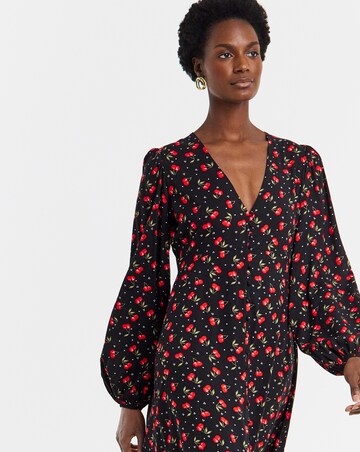 Button Through Tea Dress