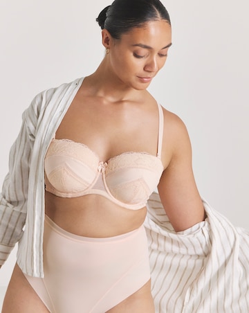 MAGISCULPT Lace And Mesh Underwire Padded Multiway Bra B-F - Blush