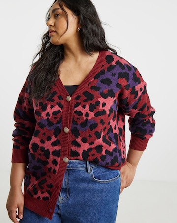 Lovedrobe Animal Long Line Cardigan