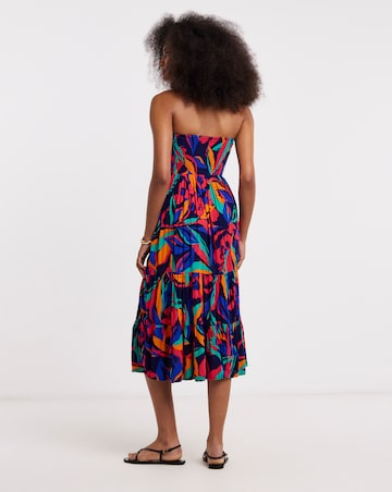 Crinkle Bandeau Beach Dress