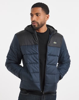 Lacoste Classic Hooded Navy Padded Jacket