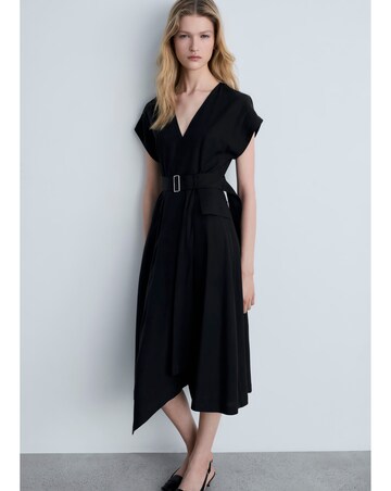Mango Asymmetrical Dress with Belt