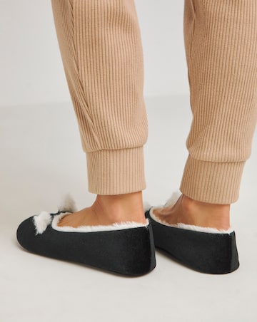 Cat Ballerina Slippers Extra Wide EEE Fit Simply Comfort