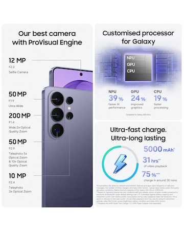 Samsung Galaxy S26 Ultra 256GB - Cobalt Violet