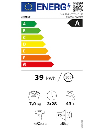 Indesit IMA 764 My Time Washing Machine - White +Install