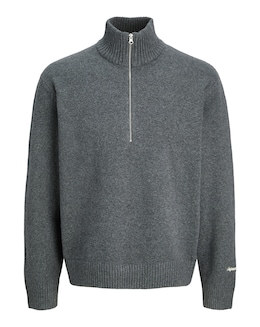 Jack &amp; Jones Norrebro 1/4 Zip Jumper - Grey