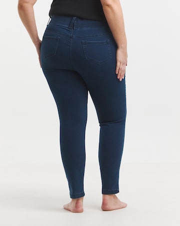 Dark Blue Stretch Slim Pull On Jeggings