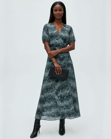 Religion Animal Maxi Wrap Dress
