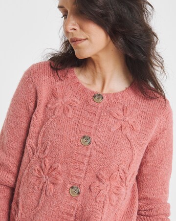 Rose 3D Floral Cardigan