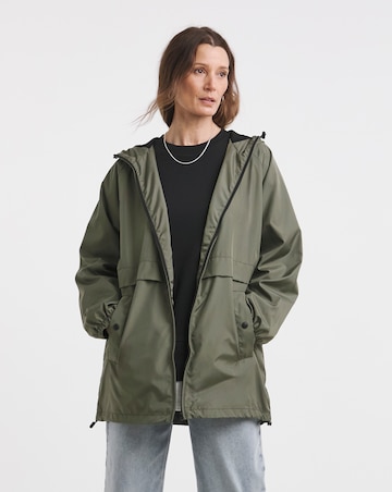 Khaki Short Lightweight Raincoat