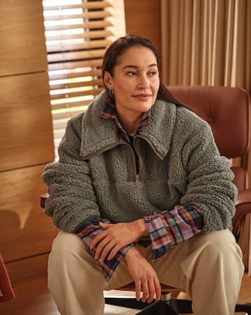 FatFace Parker Half Neck Fleece