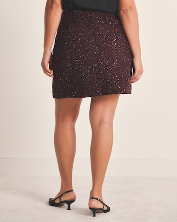 Simply Be Boucle Mini Skirt With Wool