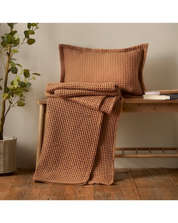 Pineapple Elephant Jaipur Waffle Cotton Throw