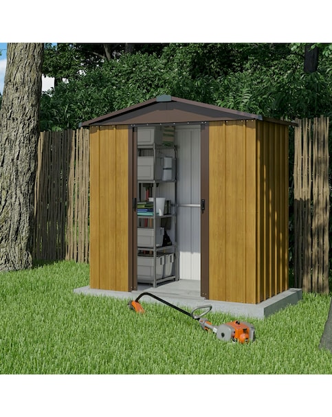 Yardmaster 6x4.5ft Wood Effect Shed