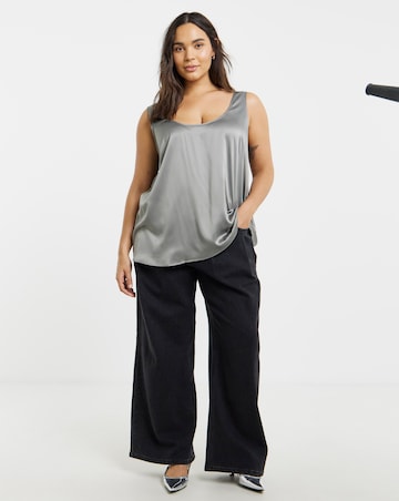 Satin Scoop Neck Cami