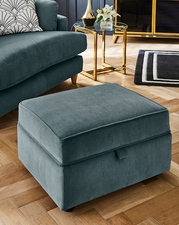 Joanna Hope Tilly Chenille Storage Footstool