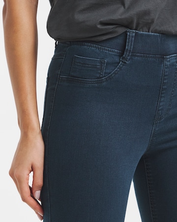Amber Dark Indigo Pull On Skinny Jeggings