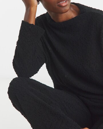 Boucle Wide Leg Joggers