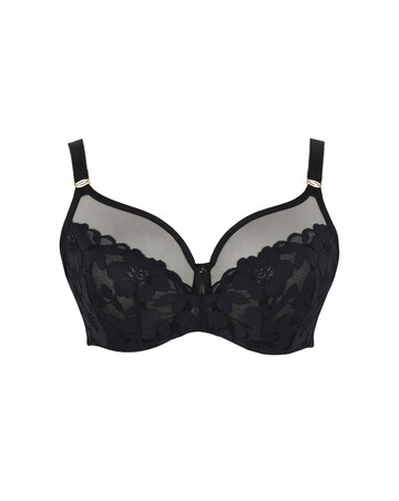 Sculptresse Flora Full Cup Black Wired Bra