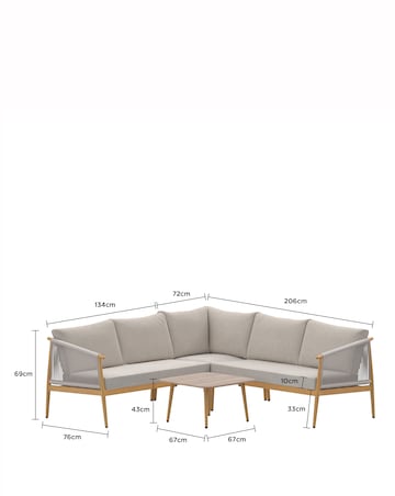 Charles Bentley Rope Weave Corner Set