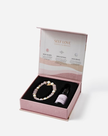 Self Love Rose Quartz Crystal Essential Oil Bracelet