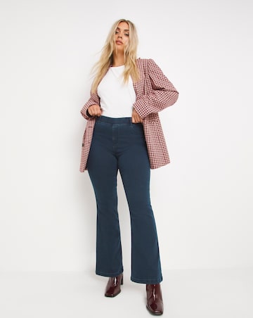 Erin Dark Indigo Pull On Bootcut Jeggings