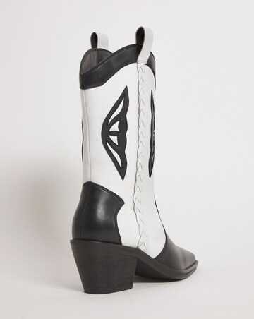 Dolly Leather Western Cowboy Boots - Extra Wide Fit (EEE) & Standard Calf