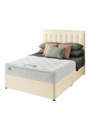 Silentnight 1000 Pocket Pillowtop Memory Divan Set with 2 Drawers