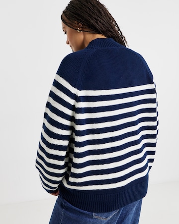 Tommy Hilfiger Coton Blend Mock Neck Long Sleeve Sweater