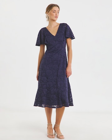 Joanna Hope Lace Midi Dress
