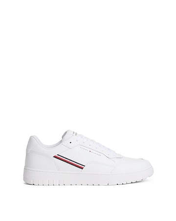 Tommy Hilfiger Basket Stripes Trainer - White