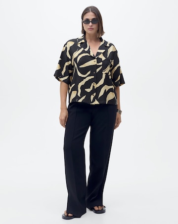 Mango Printed Short-Sleeved Shirt