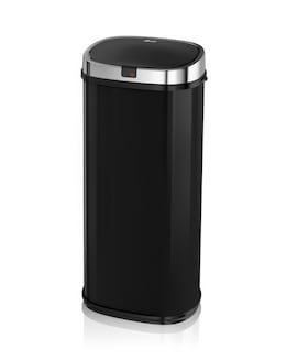 Swan 50L Square Sensor Bin Black
