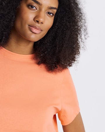 Peach and Blue 2 Pack Curved Hem Longline Tees