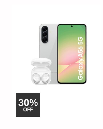 Samsung Galaxy A56 5G 256GB - Awesome Light Gray & Buds FE Bundle