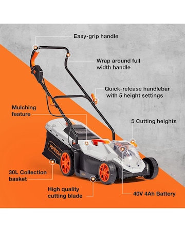 VonHaus - 40V Cordless Lawn Mower