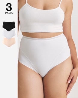 MAGISCULPT Light Control (3 Pack) Tummy Shapers Black/Blush/White